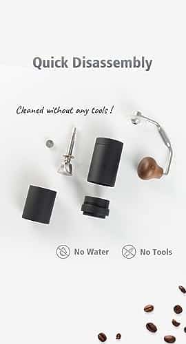 1Zpresso X-Ultra Manual Coffee Grinder-Pacific Blue, Well-built Sturdy Metal Body, Assembly Stainless Steel Burr, Numerical External Setting, Magnet Catch Cup, Faster Grind... - Image 6