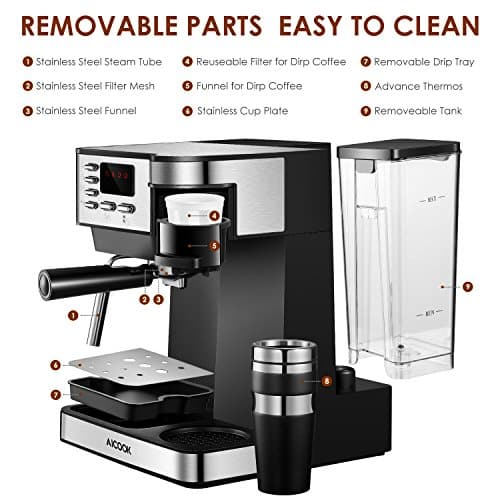 AICOOK Espresso and Coffee Machine - Image 2