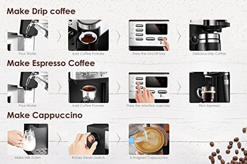 AICOOK Espresso and Coffee Machine - Image 4