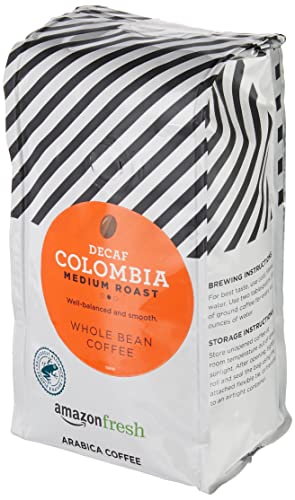 AmazonFresh Decaf Colombia Whole Bean Coffee, Medium Roast, 12 Ounce - Image 2