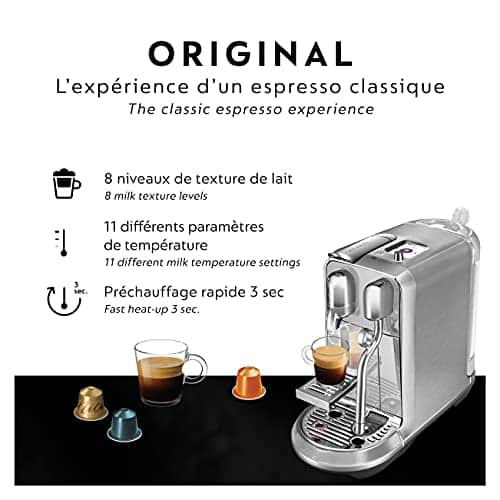 Breville Nespresso Nespresso Creatista Plus Coffee Espresso Machine, Brushed Stainless Steel BNE800BSSUSC - Image 2