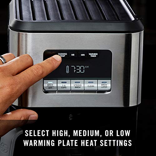 Calphalon Coffee Maker, Programmable Coffee Machine with Glass Carafe, 14 Cups, Stainless Steel - Image 4