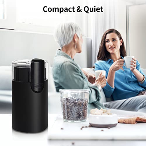 Classic Coffee Grinder Electric, One-Touch Button Spice Grinder, Easy Operation, Durable Stainless Steel Blades Perfect for Espresso, Herbs, Spices, Nuts - Image 5