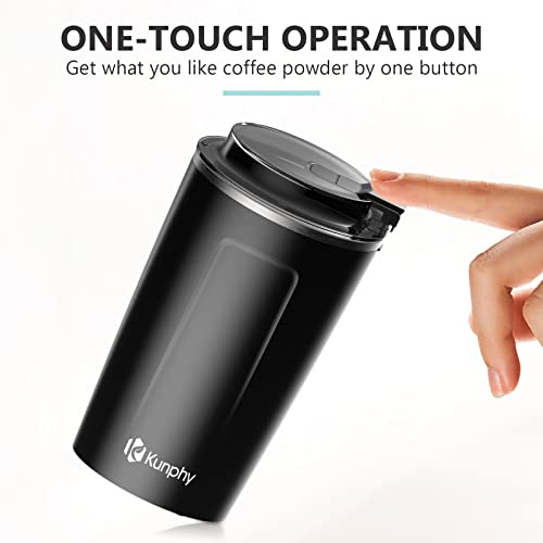 Coffee Grinder, Electric Coffee Grinder, Spice Grinder Electric, One-Touch Operation Coffee Bean Grinder for Herbs Spices and More, with Cleaner Brush and 304 Stainless Steel Blade - Image 2