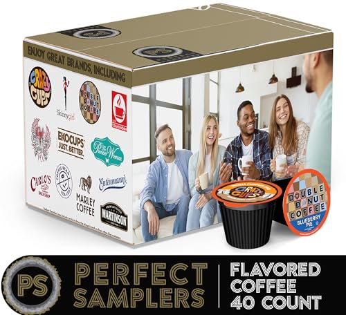 Crazy Cups Flavored Coffee Pods Variety Pack for Keurig K Cups Brewers, Assorted Flavored Coffee Sampler, 40 Count - Image 2