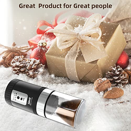 Electric Burr Grinder, Tulevik Portable Single Coffee Maker for Camping, 5 Grind Settings AutomaticCoffee Bean Grinder with for Travel/Camping/Espresso/PourOver/Drip - Image 7