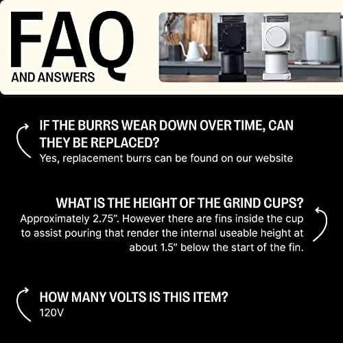 Fellow Ode Brew Grinder - Burr Coffee Grinder Electric - Coffee Bean Grinder with 31 Settings for Drip, French Press & Cold Brew - Small Footprint Electric Grinder - Matte Black - Image 3