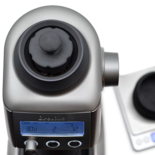 FusedLine Single Dose Hopper with Silicone Bellows and Anti-Popcorning Weight | Compatible with Breville Smart Grinder Pro | Black - Image 5