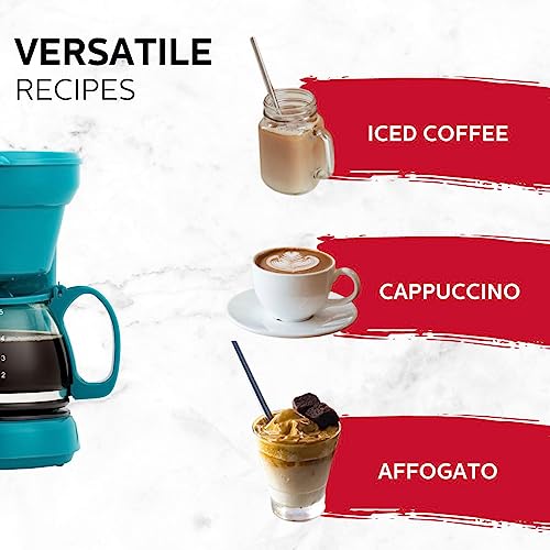 Holstein Housewares - 5 Cup Drip Coffee Maker - Convenient and User Friendly with Permanent Filter, Borosilicate Glass Carafe, Water Level Indicator, Auto Pause/Serve and Keep... - Image 4