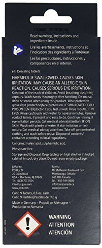 Jura 66281 Decalcifying/Descaling Tablets, 0.6 Oz (Pack of 9) - Image 2