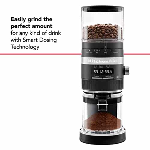 KitchenAid Burr Coffee Grinder - KCG8433 - Black Matte, 10 Oz - Image 2