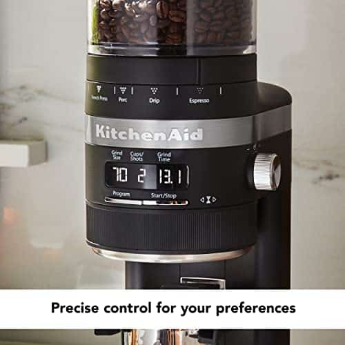 KitchenAid Burr Coffee Grinder - KCG8433 - Black Matte, 10 Oz - Image 4