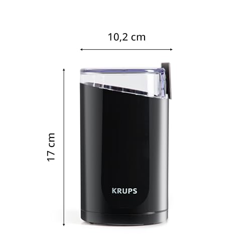 Krups One-Touch Coffee and Spice Grinder 12 Cup Easy to Use, One Touch Operation 200 Watts Coffee, Spices, Dry Herbs, Nuts Black - Image 6