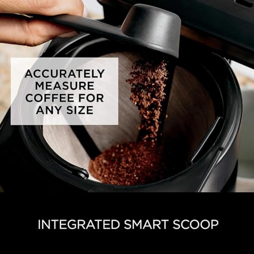 Ninja CM401 Specialty 10-Cup Coffee Maker, with 4 Brew Styles for Ground Coffee, Built-in Water Reservoir, Fold-Away Frother & Glass Carafe, Black, 50 Oz. - Image 5