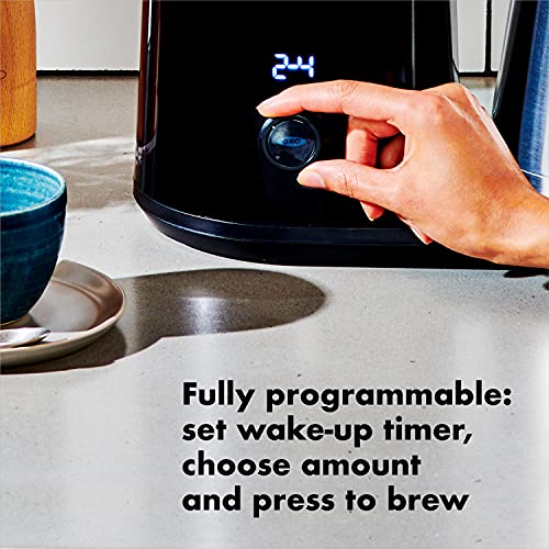 OXO Brew 9 Cup Stainless Steel Coffee Maker,Silver, Black - Image 3