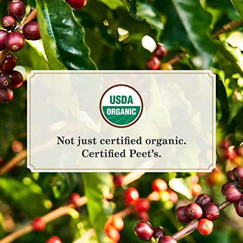 Peet's Coffee, Dark Roast Ground Coffee - Organic French Roast 18 Ounce Bag, USDA Organic - Image 6