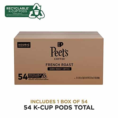 Peet's Coffee, Dark Roast K-Cup Pods for Keurig Brewers - French Roast 54 Count (1 Box of 54 K-Cup Pods) - Image 2