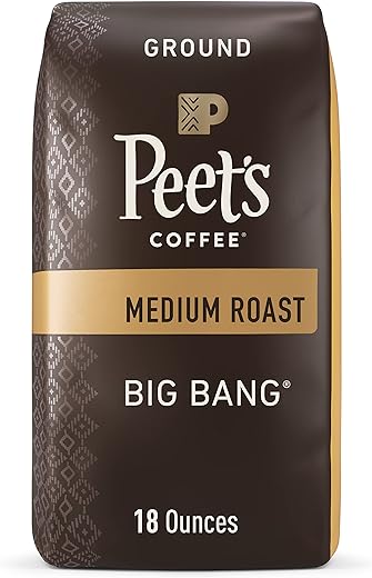 Peet's Coffee, Medium Roast Ground Coffee - Big Bang 18 Ounce Bag