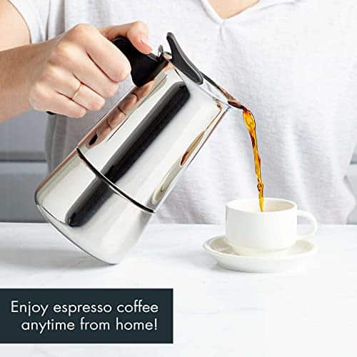 Primula Premium Stainless Steel Stovetop Espresso and Coffee Maker, 6-Cup - Image 2