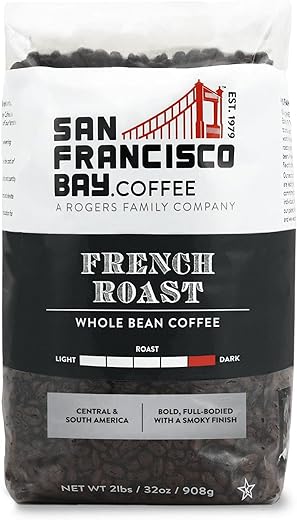 San Francisco Bay Whole Bean Coffee - French Roast (2lb Bag), Dark Roast