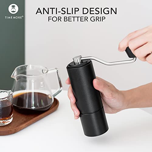 TIMEMORE C2 Portable Hand Coffee Grinder, Manual Coffee Grinder for Espresso to French Press, Black - Image 3