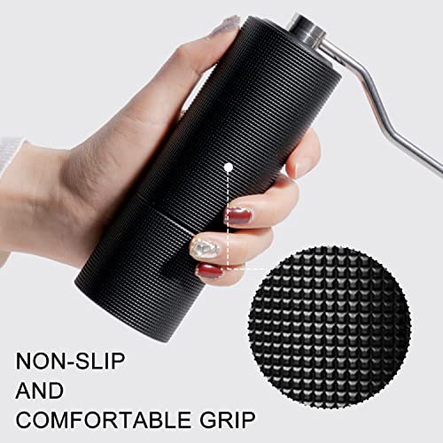 TIMEMORE Chestnut C3 Manual Coffee Grinder 2022 New Version S2C Stainless Steel Conical Burr Capacity 20g Adjustable Setting High-Precision Double Bearing Positioning,Matte Black - Image 3