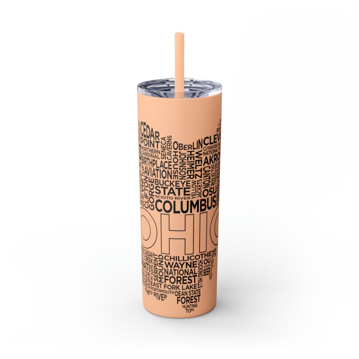 Ohio Spirit - 20oz Stainless Steel Iced Coffee Tumbler with Straw | Insulated Travel Cup, Hot & Cold Beverages - AboveAverageCoffee.com (State & Local Pride Collection) - Image 11