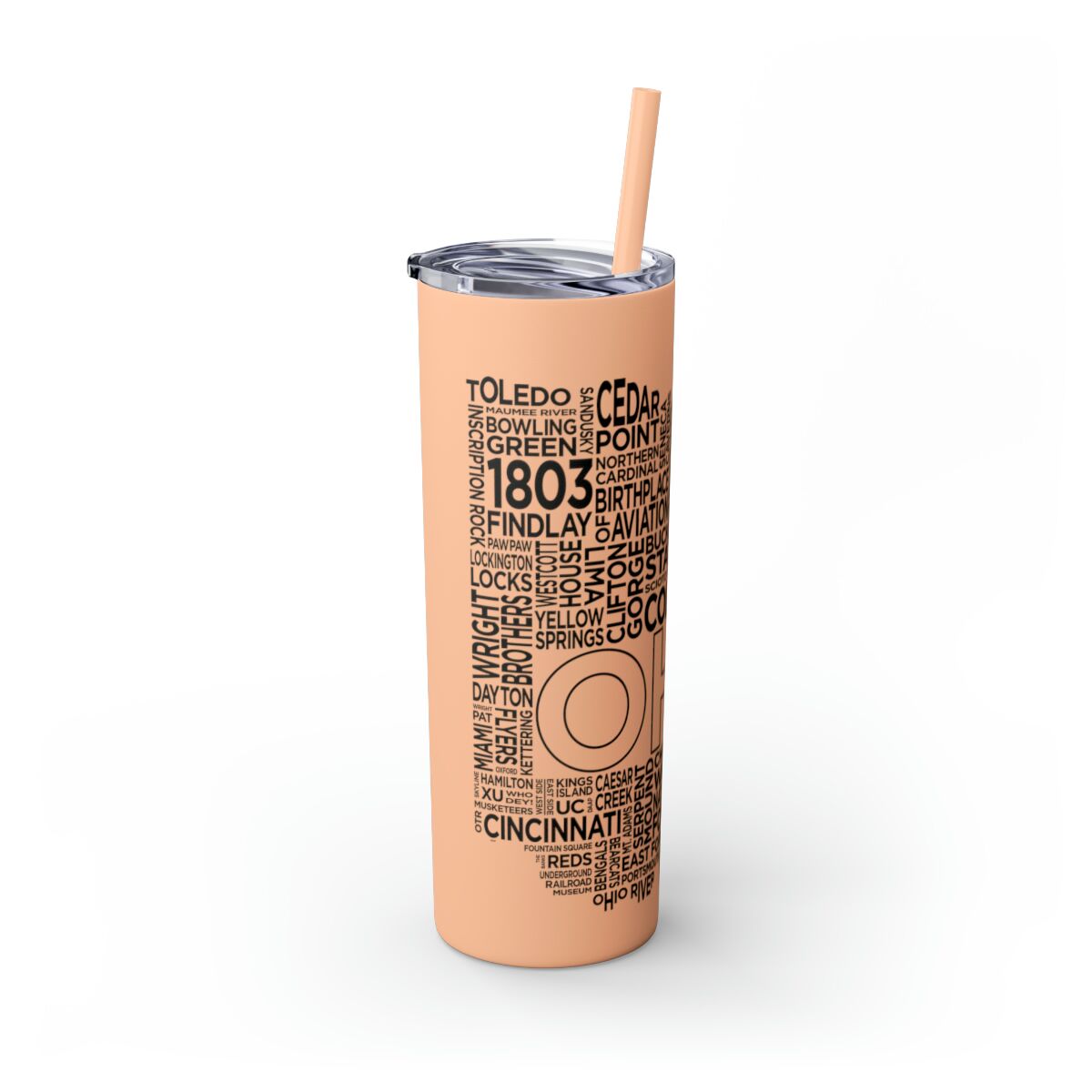 Ohio Spirit - 20oz Stainless Steel Iced Coffee Tumbler with Straw | Insulated Travel Cup, Hot & Cold Beverages - AboveAverageCoffee.com (State & Local Pride Collection) - Image 12