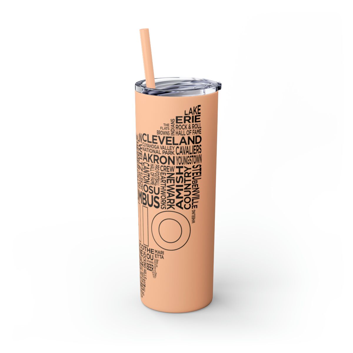 Ohio Spirit - 20oz Stainless Steel Iced Coffee Tumbler with Straw | Insulated Travel Cup, Hot & Cold Beverages - AboveAverageCoffee.com (State & Local Pride Collection) - Image 14