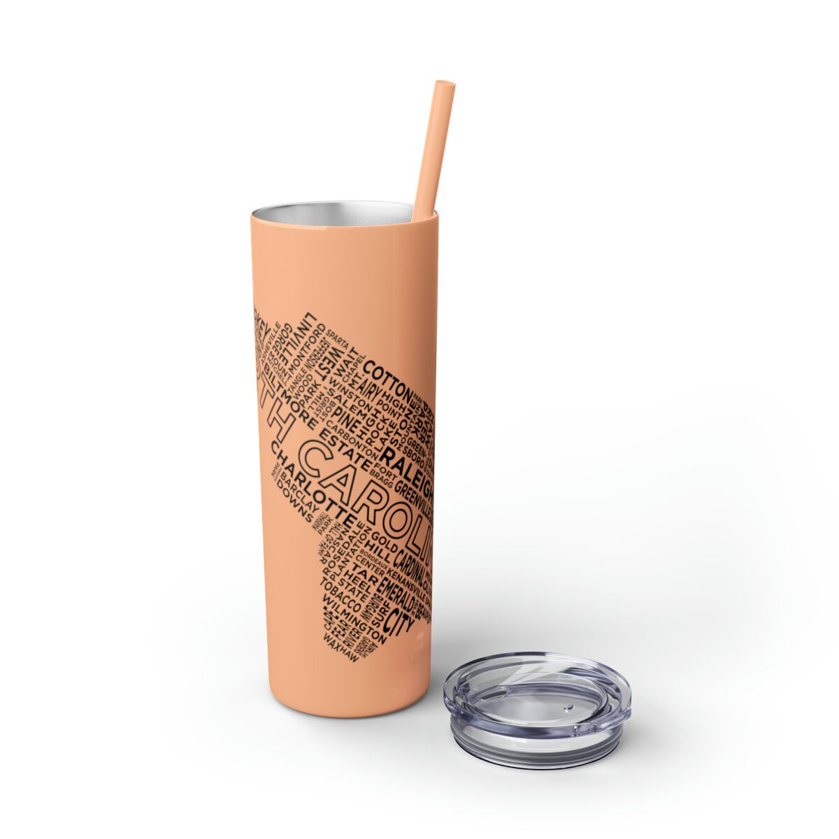 Carolina Blue Skies - 20oz Stainless Steel Iced Coffee Tumbler with Straw | Insulated Travel Cup, Hot & Cold Beverages - AboveAverageCoffee.com (State & Local Pride Collection) - Image 28