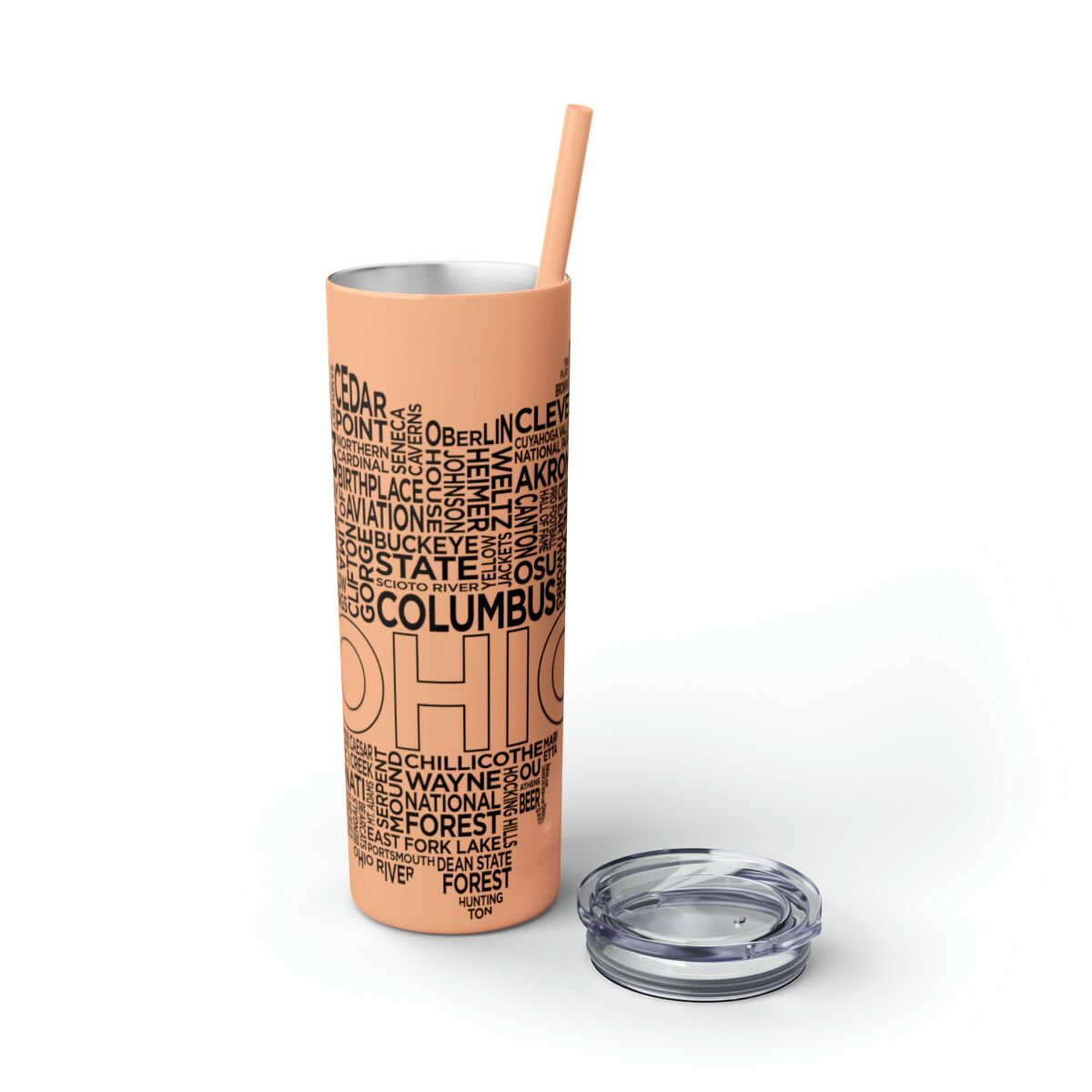 Ohio Spirit - 20oz Stainless Steel Iced Coffee Tumbler with Straw | Insulated Travel Cup, Hot & Cold Beverages - AboveAverageCoffee.com (State & Local Pride Collection) - Image 28