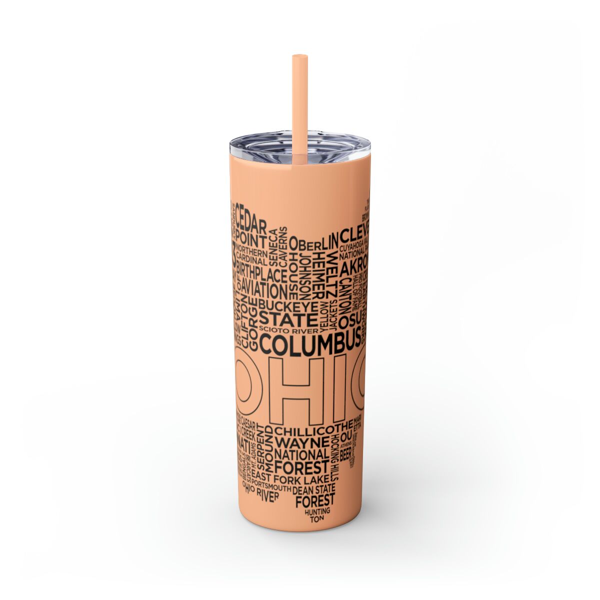 Ohio Spirit - 20oz Stainless Steel Iced Coffee Tumbler with Straw | Insulated Travel Cup, Hot & Cold Beverages - AboveAverageCoffee.com (State & Local Pride Collection) - Image 29