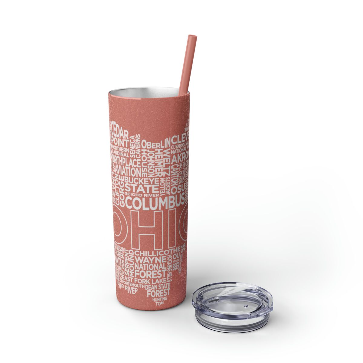 Ohio Spirit - 20oz Stainless Steel Iced Coffee Tumbler with Straw | Insulated Travel Cup, Hot & Cold Beverages - AboveAverageCoffee.com (State & Local Pride Collection) - Image 37
