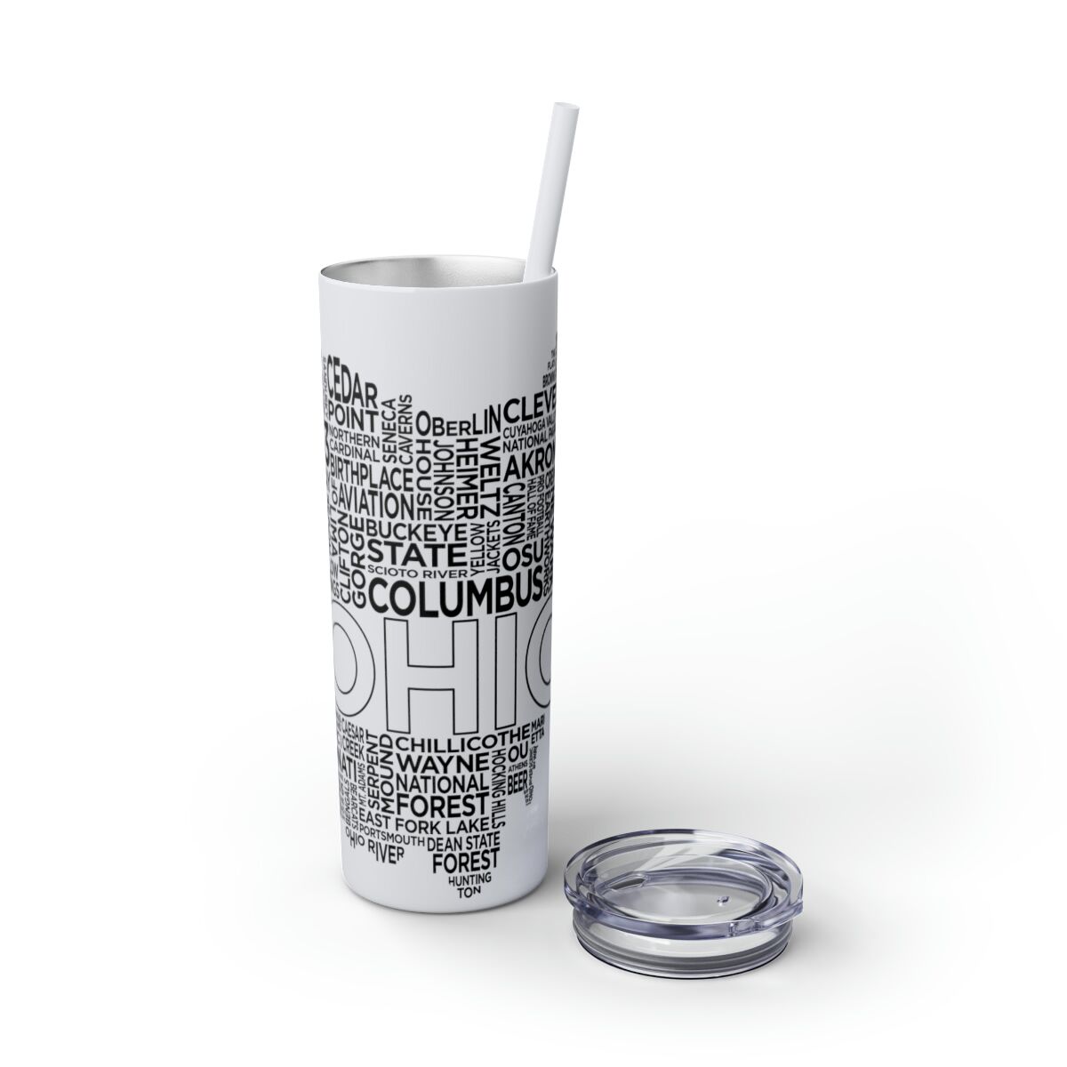 Ohio Spirit - 20oz Stainless Steel Iced Coffee Tumbler with Straw | Insulated Travel Cup, Hot & Cold Beverages - AboveAverageCoffee.com (State & Local Pride Collection) - Image 46