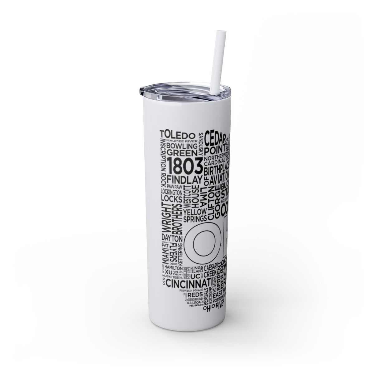 Ohio Spirit - 20oz Stainless Steel Iced Coffee Tumbler with Straw | Insulated Travel Cup, Hot & Cold Beverages - AboveAverageCoffee.com (State & Local Pride Collection) - Image 48