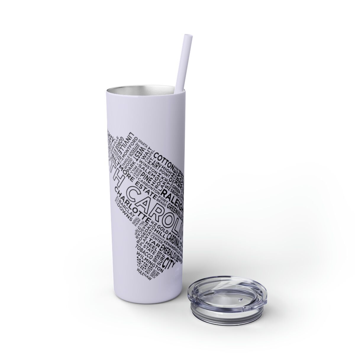 Carolina Blue Skies - 20oz Stainless Steel Iced Coffee Tumbler with Straw | Insulated Travel Cup, Hot & Cold Beverages - AboveAverageCoffee.com (State & Local Pride Collection) - Image 55