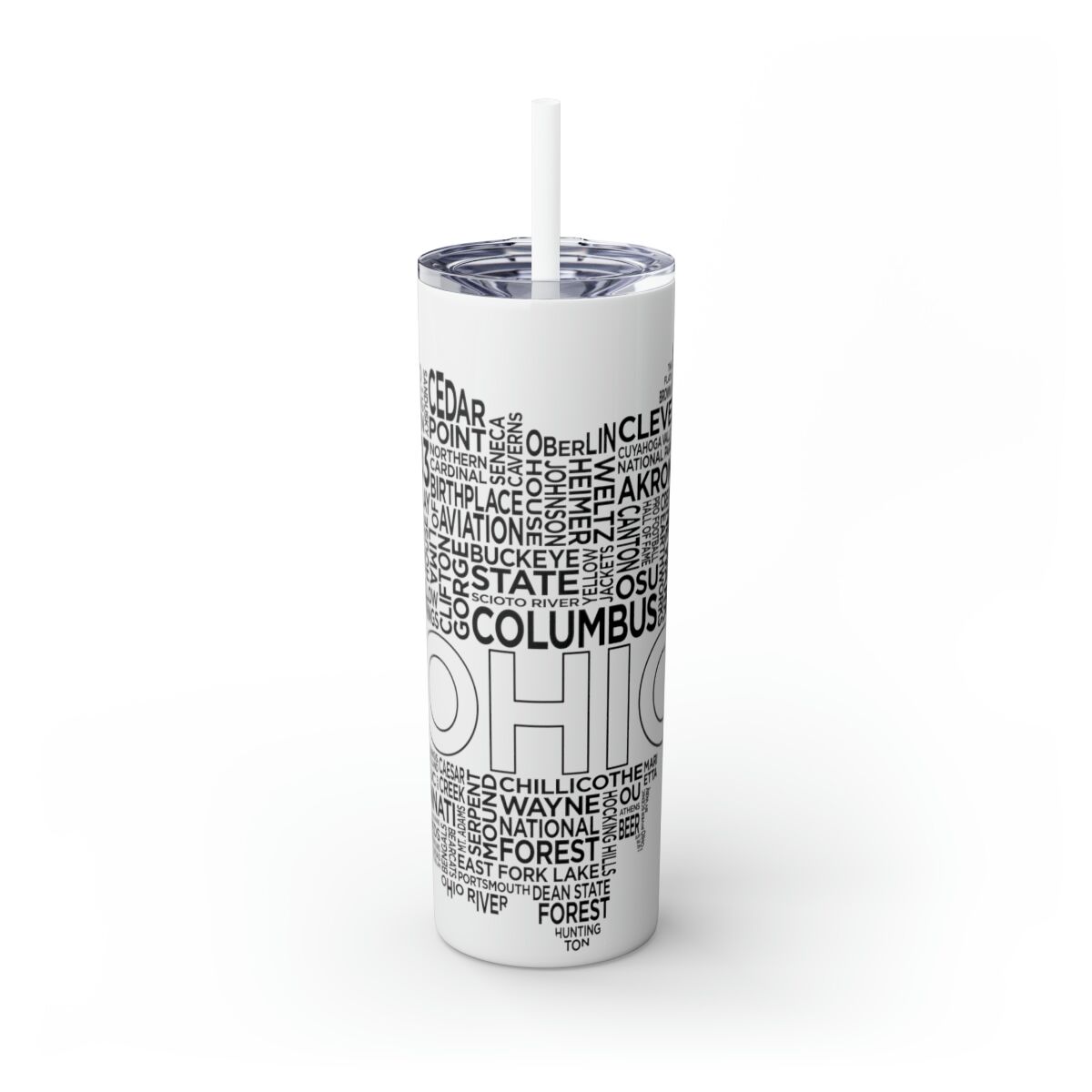Ohio Spirit - 20oz Stainless Steel Iced Coffee Tumbler with Straw | Insulated Travel Cup, Hot & Cold Beverages - AboveAverageCoffee.com (State & Local Pride Collection) - Image 65