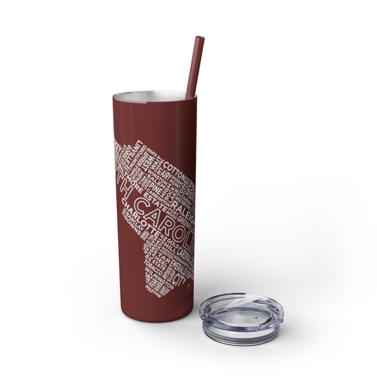 Carolina Blue Skies - 20oz Stainless Steel Iced Coffee Tumbler with Straw | Insulated Travel Cup, Hot & Cold Beverages - AboveAverageCoffee.com (State & Local Pride Collection) - Image 73