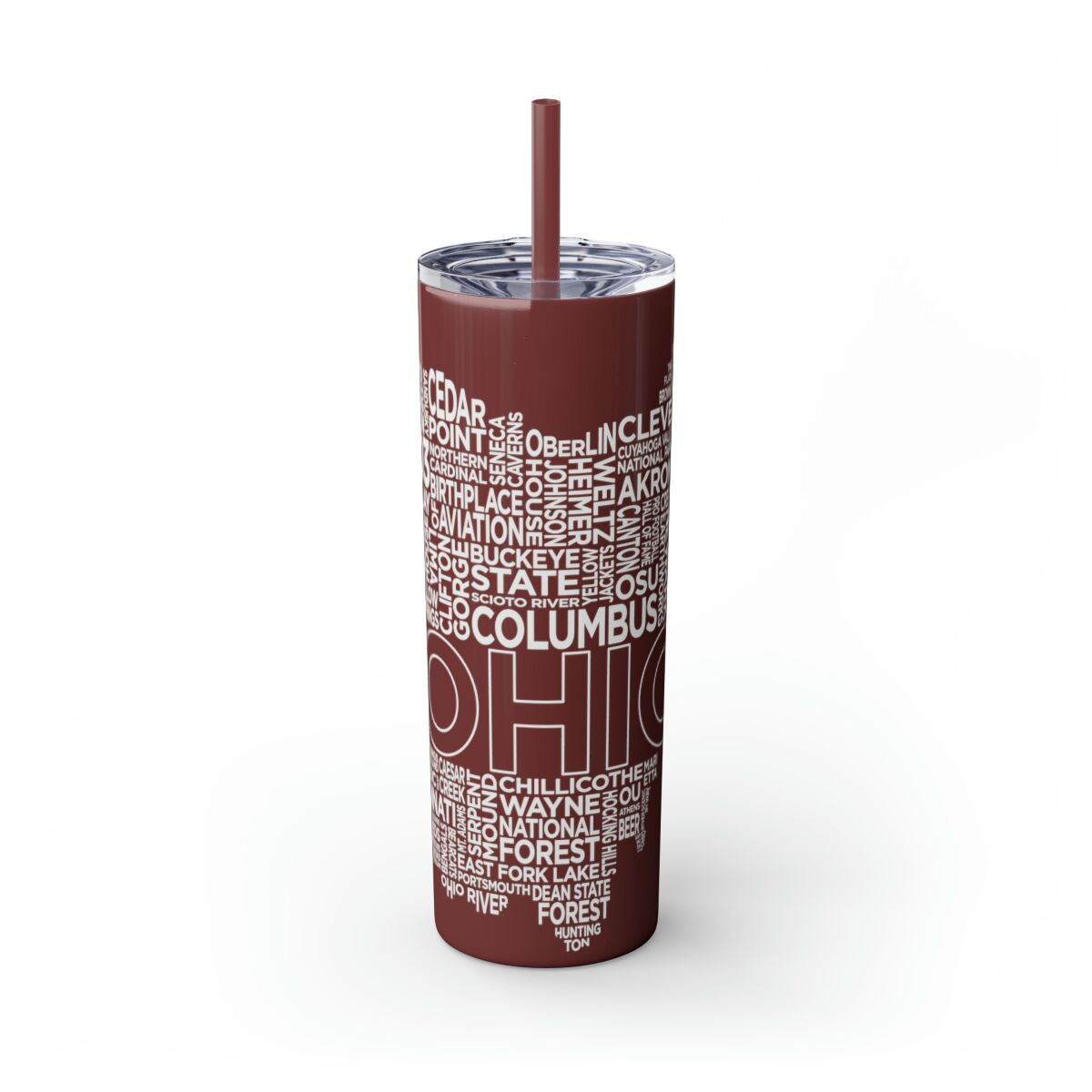 Ohio Spirit - 20oz Stainless Steel Iced Coffee Tumbler with Straw | Insulated Travel Cup, Hot & Cold Beverages - AboveAverageCoffee.com (State & Local Pride Collection) - Image 74