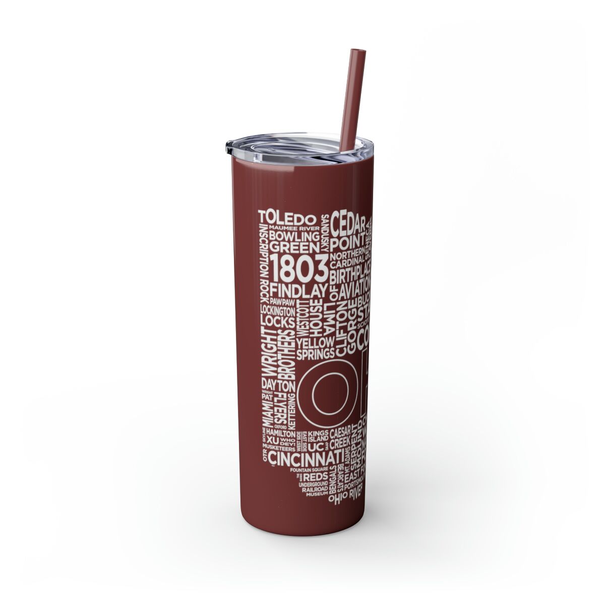 Ohio Spirit - 20oz Stainless Steel Iced Coffee Tumbler with Straw | Insulated Travel Cup, Hot & Cold Beverages - AboveAverageCoffee.com (State & Local Pride Collection) - Image 75