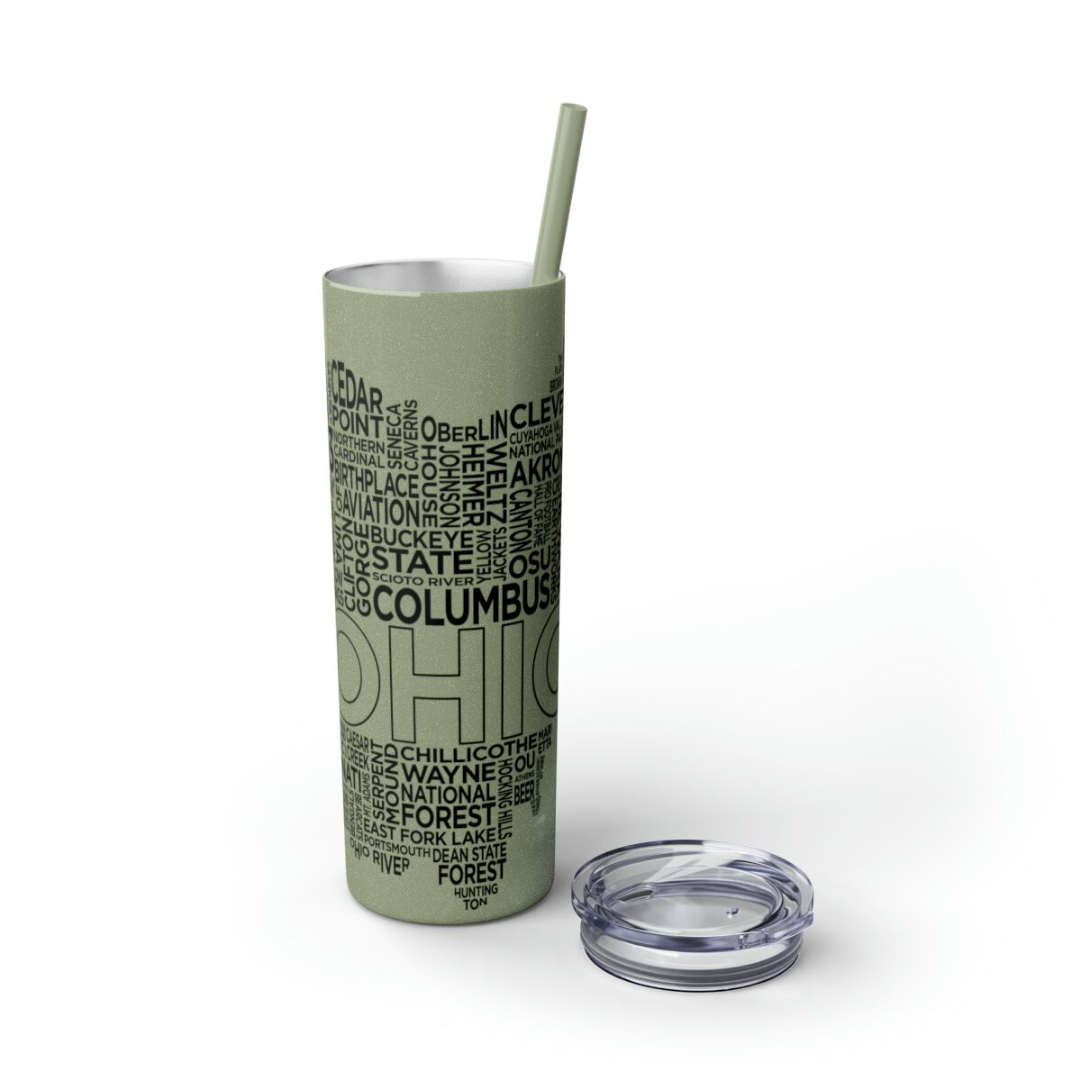 Ohio Spirit - 20oz Stainless Steel Iced Coffee Tumbler with Straw | Insulated Travel Cup, Hot & Cold Beverages - AboveAverageCoffee.com (State & Local Pride Collection) - Image 82
