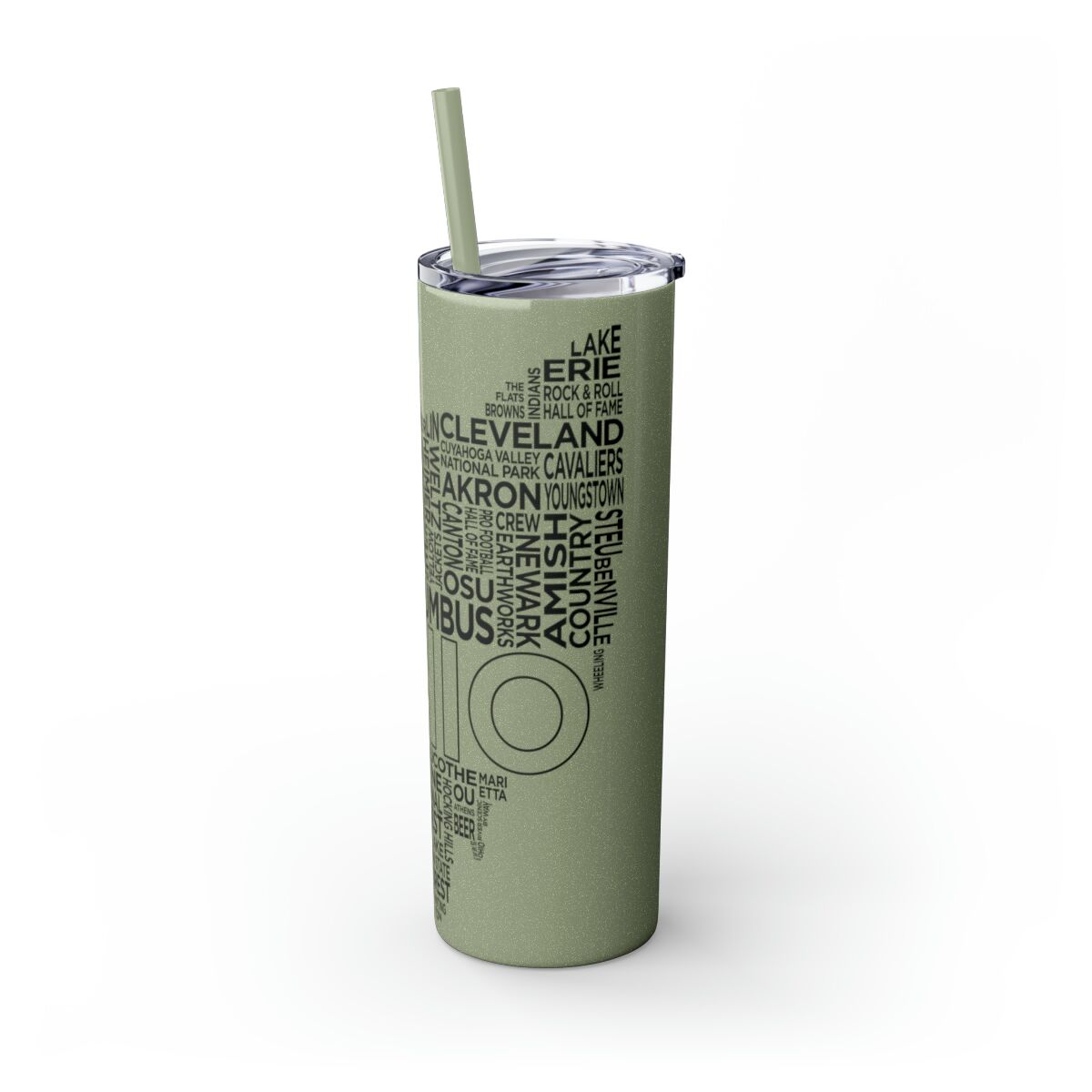 Ohio Spirit - 20oz Stainless Steel Iced Coffee Tumbler with Straw | Insulated Travel Cup, Hot & Cold Beverages - AboveAverageCoffee.com (State & Local Pride Collection) - Image 86
