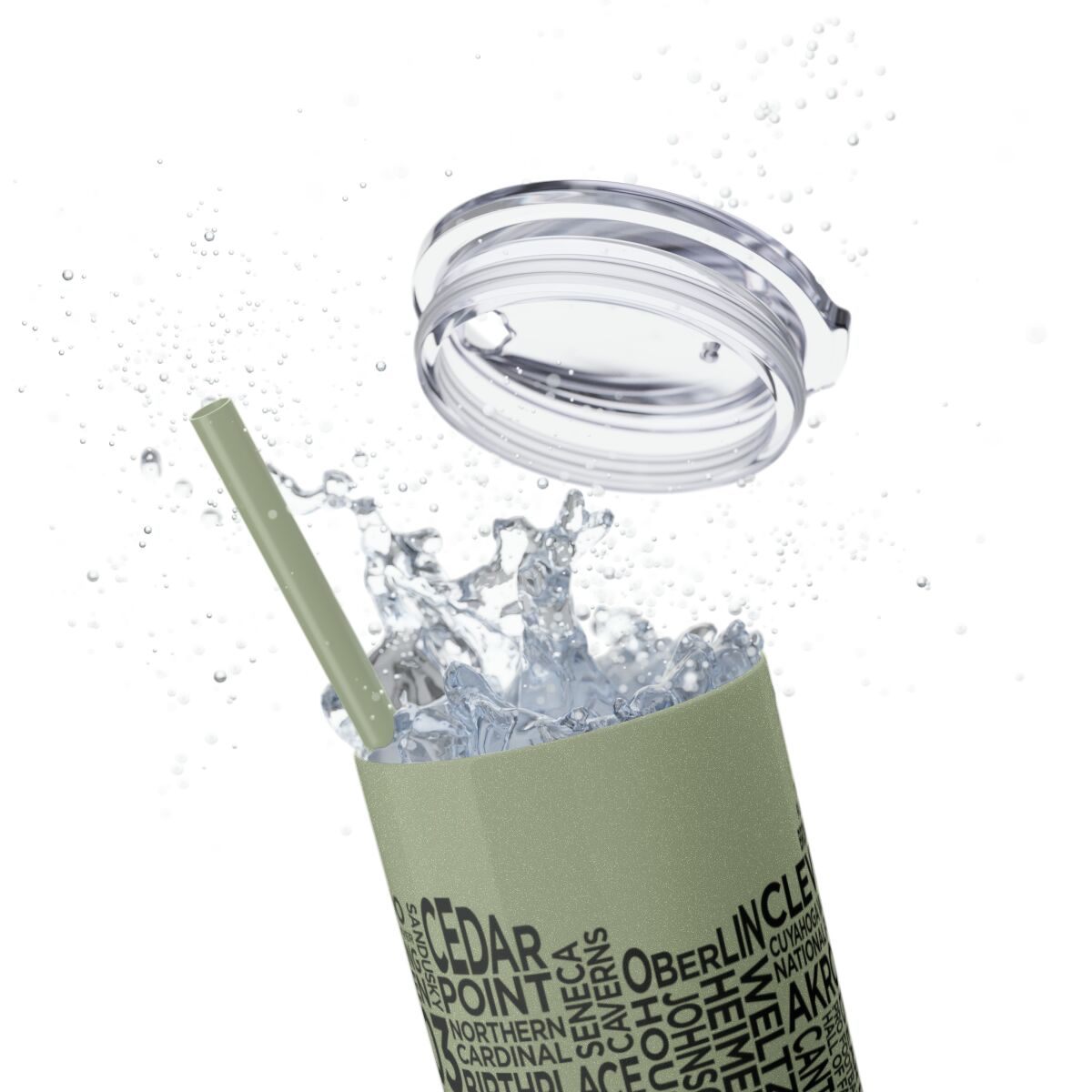 Ohio Spirit - 20oz Stainless Steel Iced Coffee Tumbler with Straw | Insulated Travel Cup, Hot & Cold Beverages - AboveAverageCoffee.com (State & Local Pride Collection) - Image 89