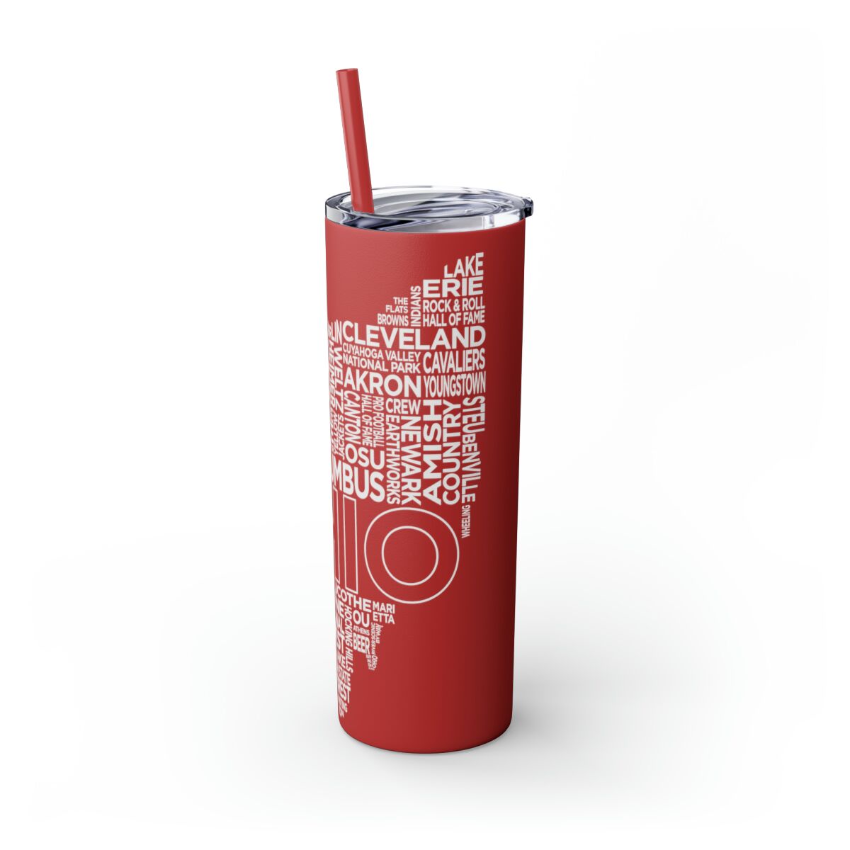 Ohio Spirit - 20oz Stainless Steel Iced Coffee Tumbler with Straw | Insulated Travel Cup, Hot & Cold Beverages - AboveAverageCoffee.com (State & Local Pride Collection) - Image 95