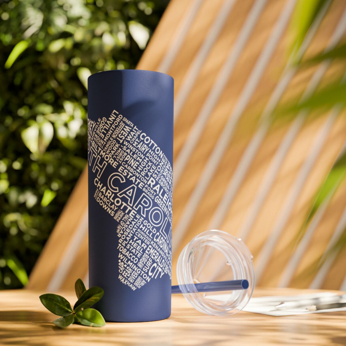 Carolina Blue Skies - 20oz Stainless Steel Iced Coffee Tumbler with Straw | Insulated Travel Cup, Hot & Cold Beverages - AboveAverageCoffee.com (State & Local Pride Collection) - Image 108
