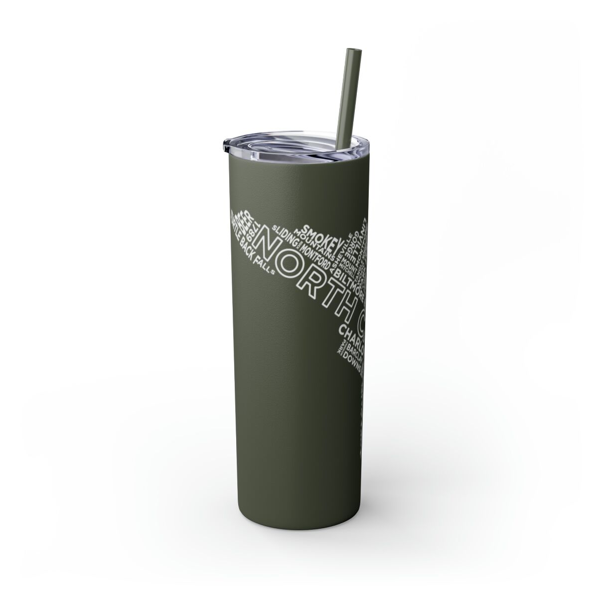 Carolina Blue Skies - 20oz Stainless Steel Iced Coffee Tumbler with Straw | Insulated Travel Cup, Hot & Cold Beverages - AboveAverageCoffee.com (State & Local Pride Collection) - Image 111