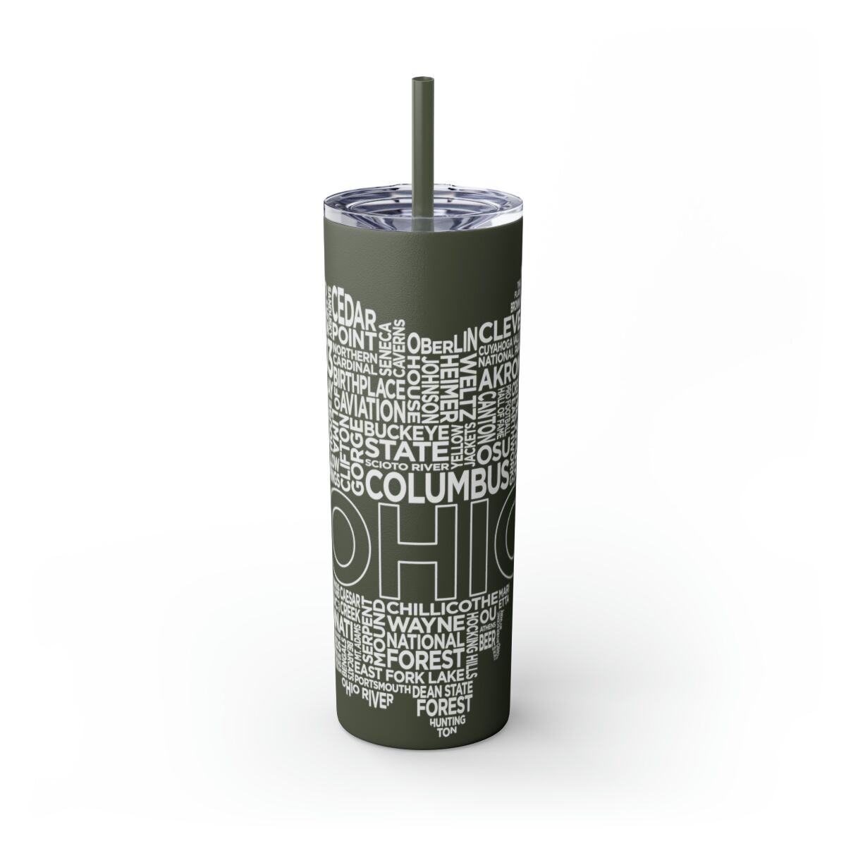 Ohio Spirit - 20oz Stainless Steel Iced Coffee Tumbler with Straw | Insulated Travel Cup, Hot & Cold Beverages - AboveAverageCoffee.com (State & Local Pride Collection) - Image 110