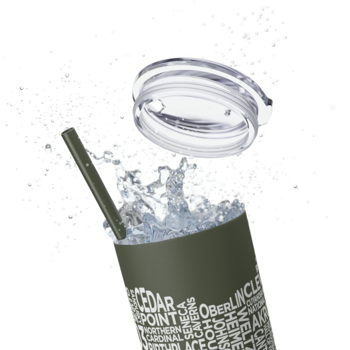 Ohio Spirit - 20oz Stainless Steel Iced Coffee Tumbler with Straw | Insulated Travel Cup, Hot & Cold Beverages - AboveAverageCoffee.com (State & Local Pride Collection) - Image 116
