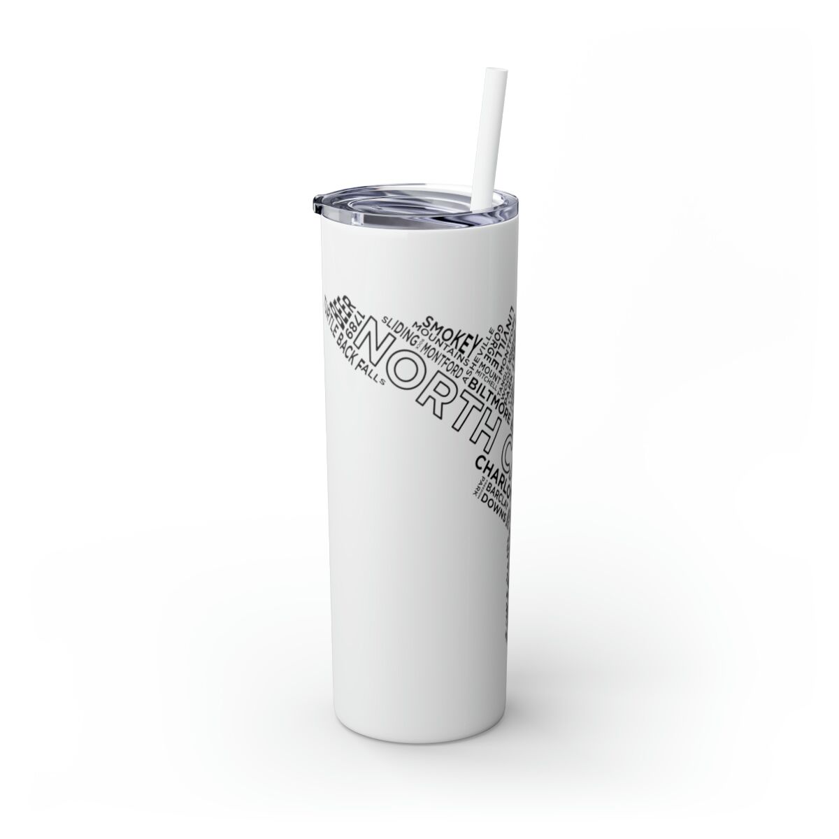 Carolina Blue Skies - 20oz Stainless Steel Iced Coffee Tumbler with Straw | Insulated Travel Cup, Hot & Cold Beverages - AboveAverageCoffee.com (State & Local Pride Collection) - Image 3