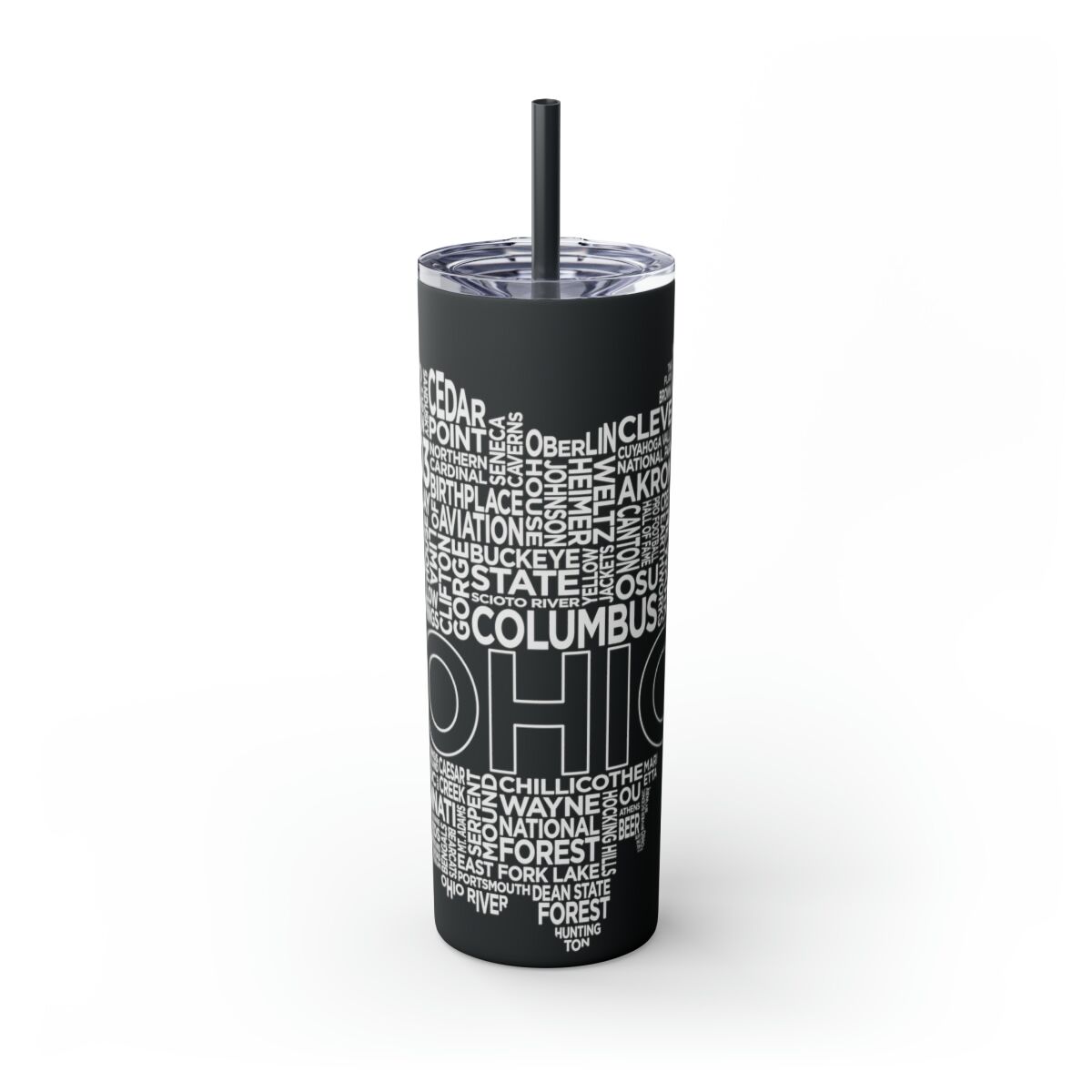 Ohio Spirit - 20oz Stainless Steel Iced Coffee Tumbler with Straw | Insulated Travel Cup, Hot & Cold Beverages - AboveAverageCoffee.com (State & Local Pride Collection) - Image 119